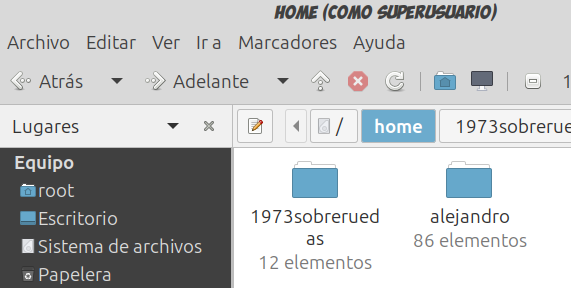 Usuarios en Home